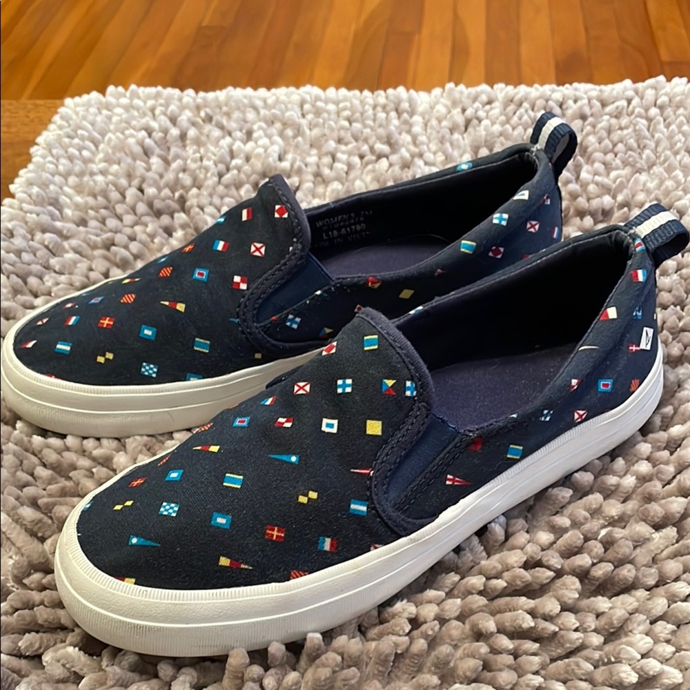 Nautical Flag Sperry Slip-on Sneaker